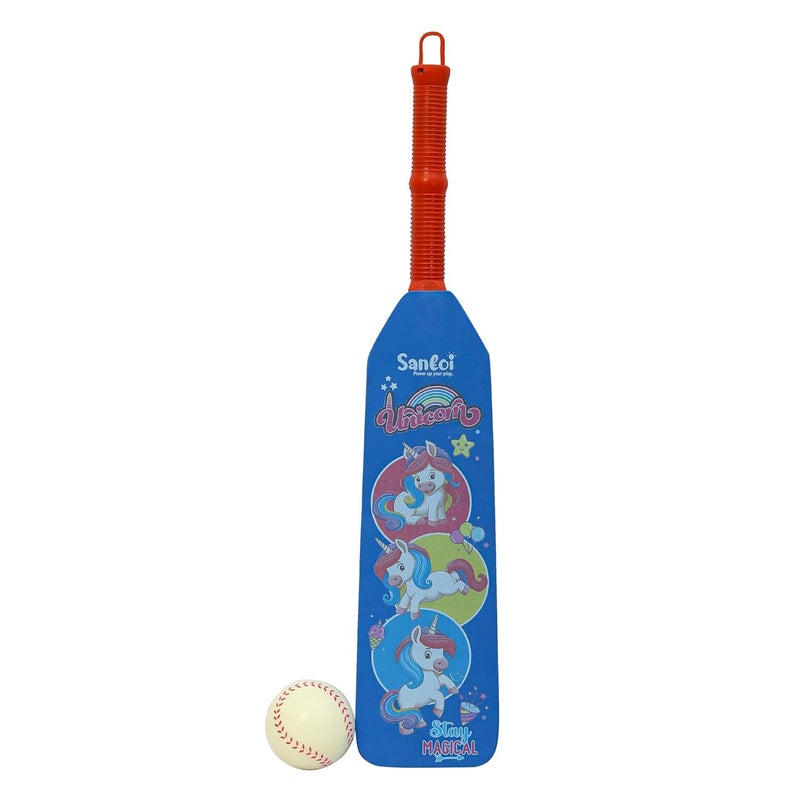 Knick Knack Santoi Unicorn Style Cricket Bat with Ball Set - Indoor & Outdoor Sports Toy for Kids - Image 1